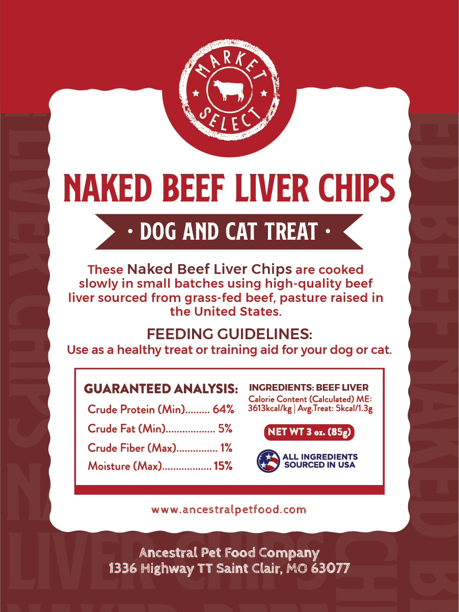 Naked Beef Liver Chips