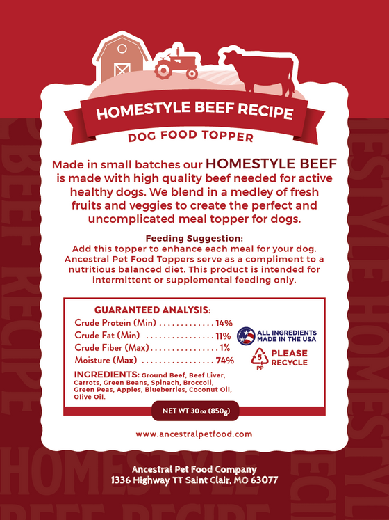 Homestyle Beef Meal Topper